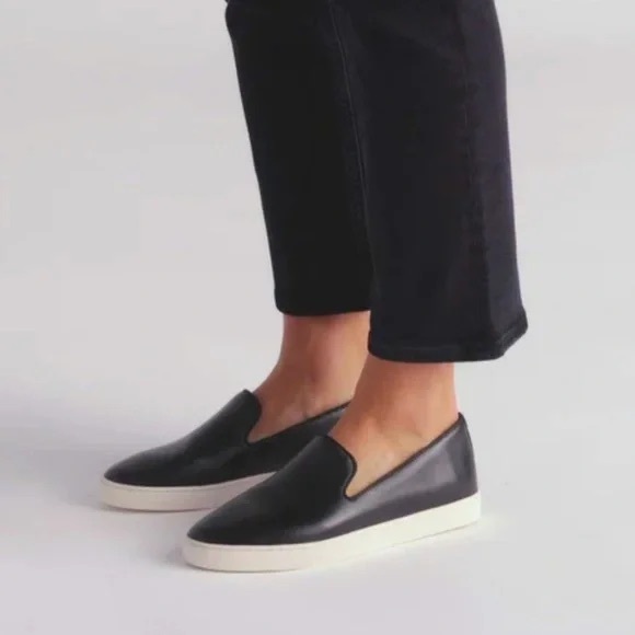 BIRDIES THE SWIFT BLACK LEATHER SNEAKERS 7.5 - Picture 1 of 11